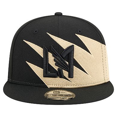 Men's New Era Black/Tan LAFC Jagged 9FIFTY Snapback Hat