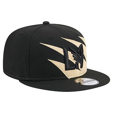 Men's New Era Black/Tan LAFC Jagged 9FIFTY Snapback Hat
