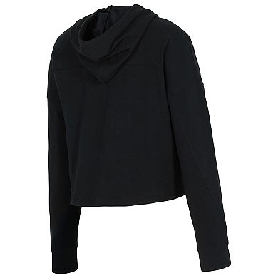 Women's Concepts Sport Black Inter Miami CF Elevation Tri-Blend Long Sleeve Pullover Hoodie