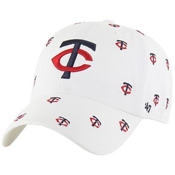 Women's '47 White Minnesota Twins Confetti Clean Up Adjustable Hat