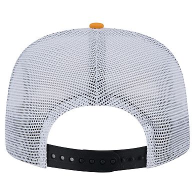 Men's New Era Black/Gold Boston Bruins Throwback V-Dye Adjustable Golfer Hat