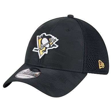 Men's New Era Black Pittsburgh Penguins Active Subtle Camo 39THIRTY Flex Hat
