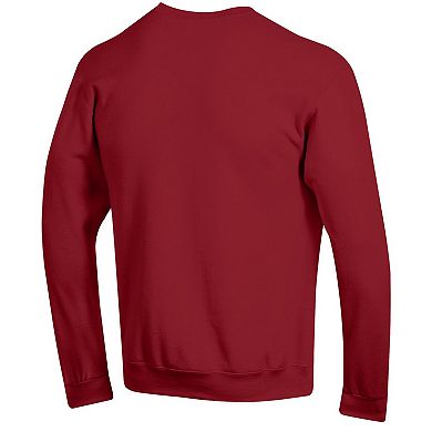 Men's�Champion Cardinal Arkansas Razorbacks Arch Over Logo Pullover Sweatshirt