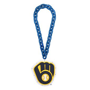 FOCO Milwaukee Brewers Light Up Big Logo Fan Chain