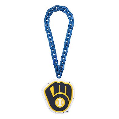 FOCO Milwaukee Brewers Light Up Big Logo Fan Chain