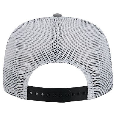 Men's New Era Black/Gray Brooklyn Nets Throwback Dye Golfer Snapback Hat