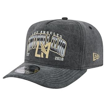 Men's New Era Black LAFC Washed 9FIFTY A-Frame Adjustable Hat