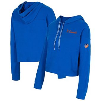 Women's Concepts Sport Blue FC Cincinnati Elevation Tri-Blend Long Sleeve Pullover Hoodie