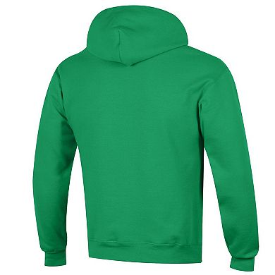 Men's Champion Green Notre Dame Fighting Irish Arched Logo Fleece Pullover Hoodie