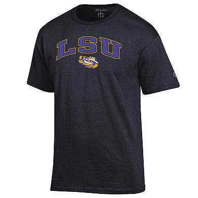 Men's Champion Black LSU Tigers Arch Over Logo T-Shirt