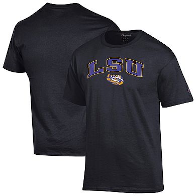 Men's Champion Black LSU Tigers Arch Over Logo T-Shirt