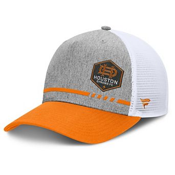 Men's Fanatics Heather Gray Houston Dynamo FC Low Block Trucker Adjustable Hat