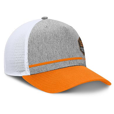 Men's Fanatics Heather Gray Houston Dynamo FC Low Block Trucker Adjustable Hat