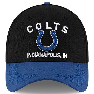 Men's New Era Black/Royal Indianapolis Colts 2025 NFL Draft 39THIRTY Flex Hat
