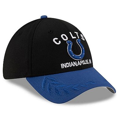 Men's New Era Black/Royal Indianapolis Colts 2025 NFL Draft 39THIRTY Flex Hat