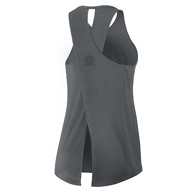 Women's Nike Gray Jacksonville Jaguars Established Date Crisscross Performance Tank Top