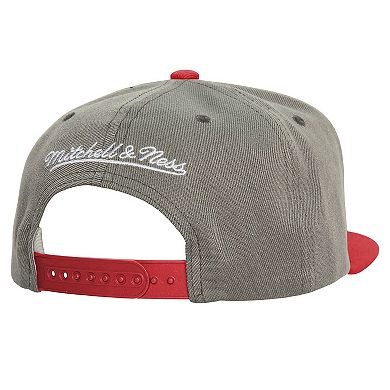 Men's Mitchell & Ness Gray Texas Rangers Cooperstown Collection Basic Flip Snapback Hat