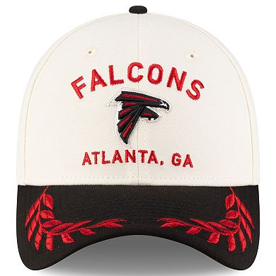 Men's New Era Cream/Black Atlanta Falcons 2025 NFL Draft 39THIRTY Flex Hat