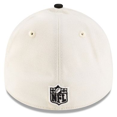 Men's New Era Cream/Black Atlanta Falcons 2025 NFL Draft 39THIRTY Flex Hat