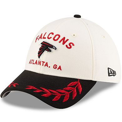 Men's New Era Cream/Black Atlanta Falcons 2025 NFL Draft 39THIRTY Flex Hat