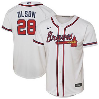 Youth Nike Matt Olson White Atlanta Braves Home Replica Player Jersey