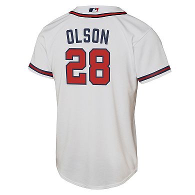 Youth Nike Matt Olson White Atlanta Braves Home Replica Player Jersey