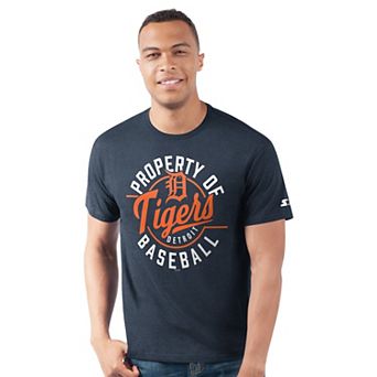 Men's Starter Navy Detroit Tigers Prime Time Property Of T-Shirt