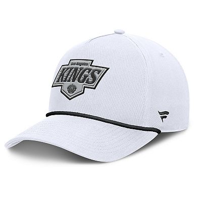 Men's Fanatics White Los Angeles Kings Rope A-Frame Adjustable Hat