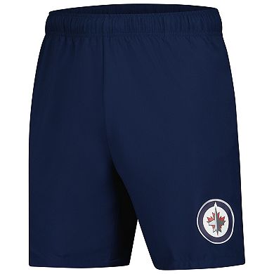 Men's Fanatics Navy Winnipeg Jets Tech Training Shorts