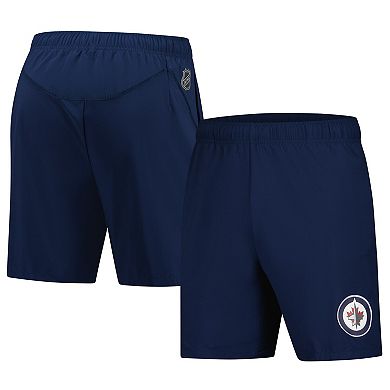 Men's Fanatics Navy Winnipeg Jets Tech Training Shorts