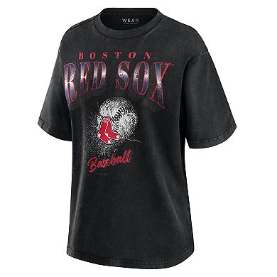 Women's WEAR by Erin Andrews Charcoal Boston Red Sox Boyfriend T-Shirt