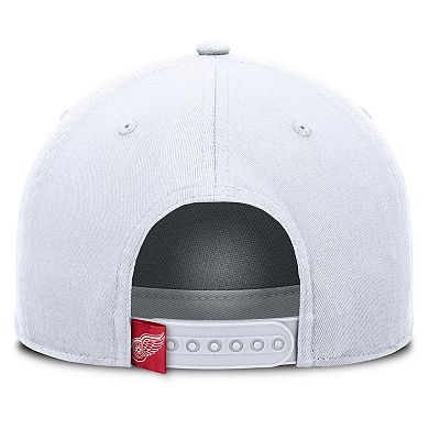 Men's Fanatics White Detroit Red Wings Rope A-Frame Adjustable Hat