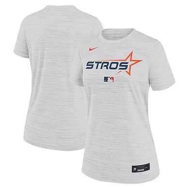 Women's Nike White Houston Astros 2025 City Connect Authentic Collection Velocity Performance T-Shirt