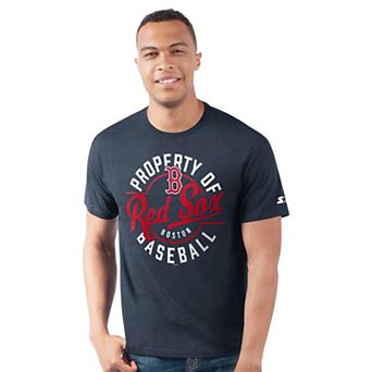 Men's Starter Navy Boston Red Sox Prime Time Property Of T-Shirt