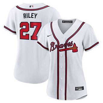 Women's Nike Austin Riley White Atlanta Braves Home Replica Jersey