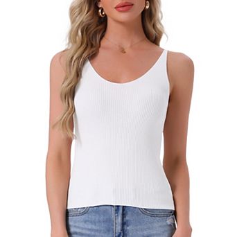 Women's Loungewear Sleeveless Soft V Neck Cami Solid Casual Sleepshirts