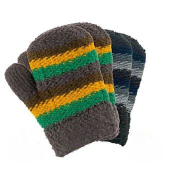 Sierra Socks 2-Pack Knit Mittens for Babies & Toddlers, Perfect Unisex Winter Gloves