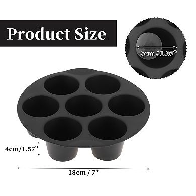 2 Pcs Silicone Cupcake Pan for Air Fryer Oven Instant Pot, 7 Cups Regular Silicone Cupcake Pan