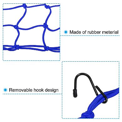 Bungee Cargo Net, 3 Pack High Elastic Motorcycle Luggage Straps with 6 Hooks for Bicycle Motorcycle