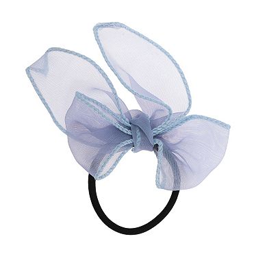 Grace Solid Bow Ribbon Hair Elastic Band 1 Pc