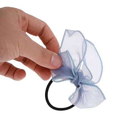 Grace Solid Bow Ribbon Hair Elastic Band 1 Pc
