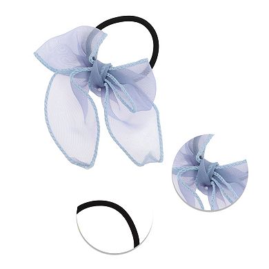 Grace Solid Bow Ribbon Hair Elastic Band 1 Pc