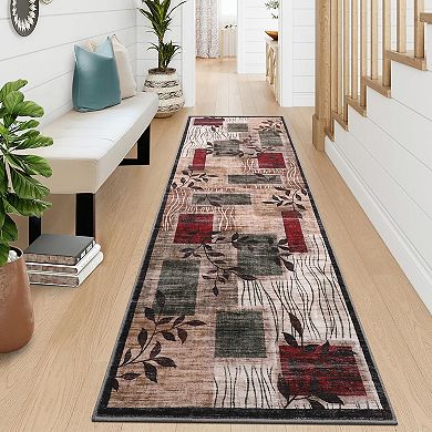 Garvee Machine Washable Non-Slip Stain Resistant Area Rugs for Living Room Bedroom