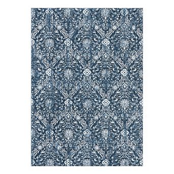 Garvee Machine Washable Non Slip Bordered Area Rugs Stain Resistant Non Shedding for Home