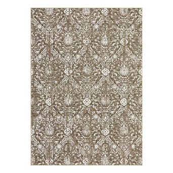 Garvee Machine Washable Non Slip Bordered Area Rugs Stain Resistant Non Shedding for Home