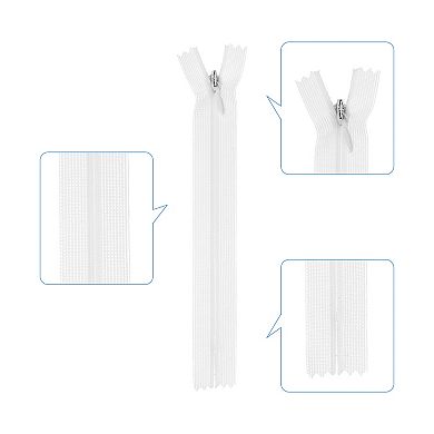 Invisible Zippers, 5pcs 6inch Nylon Hidden Sewing Zippers for Sewing Garment Clothes Tailor