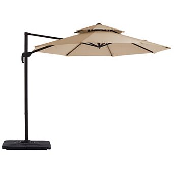 10ft Patio Cantilever Umbrella with Crank & Tilt(Base not Included)
