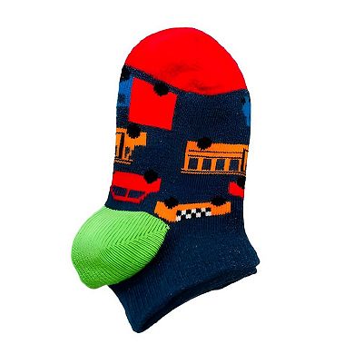 Toddler Combed Cotton Ankle Assorted 3-Pack Socks
