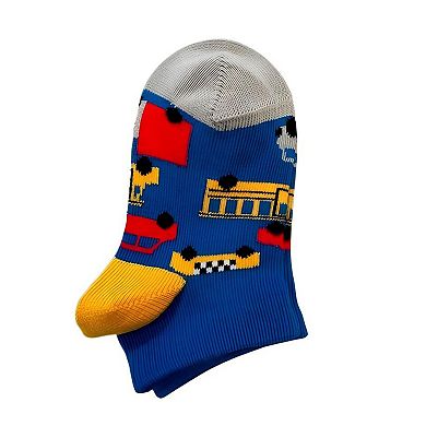 Toddler Combed Cotton Ankle Assorted 3-Pack Socks