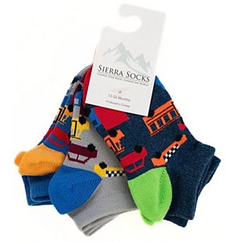 Toddler Combed Cotton Ankle Assorted 3-Pack Socks
